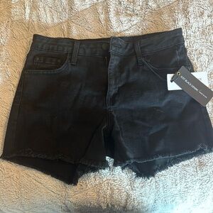 NWT Just Black Frayed Hem Short